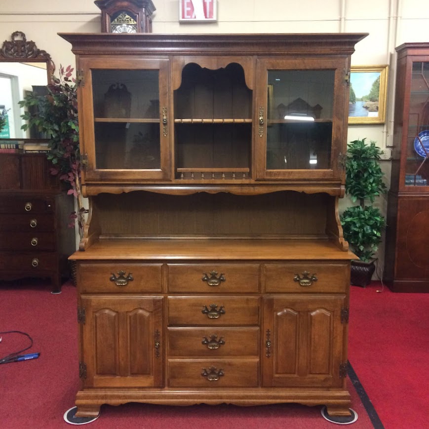 Vintage Hutch Cabinet, Maple Hutch Cabinet, Heywood Wakefield Furniture