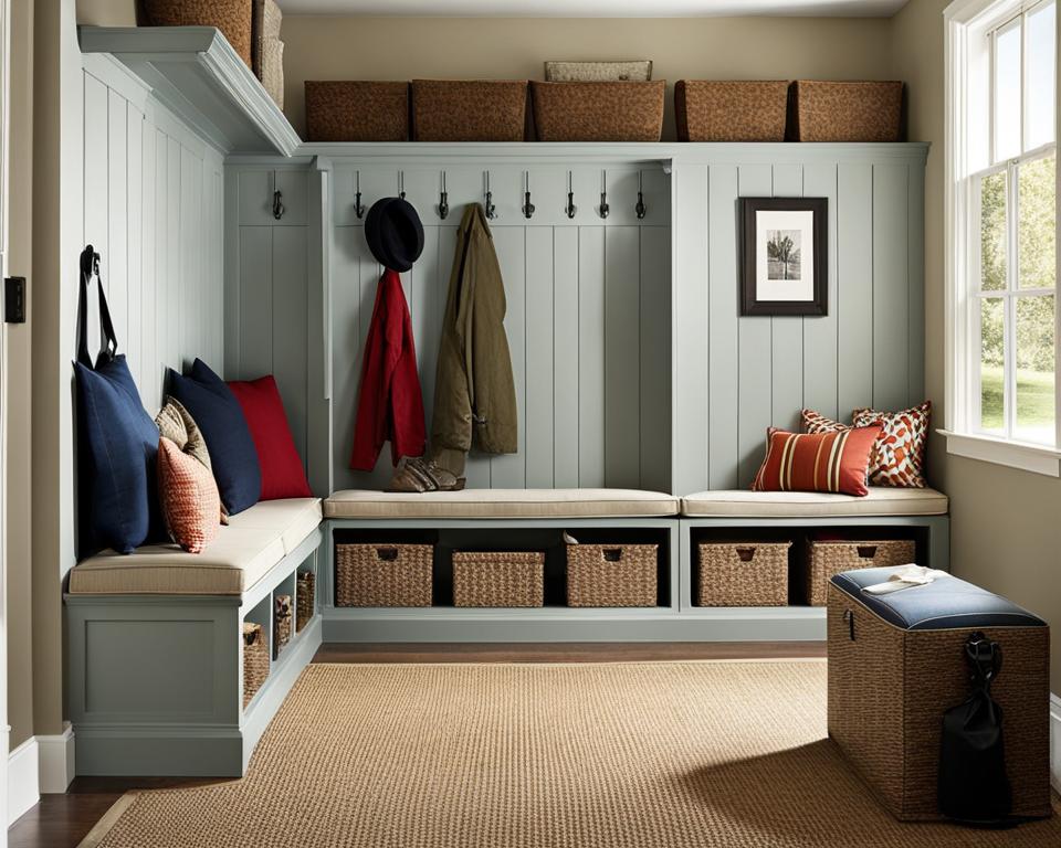 mudroom benches and ottomans