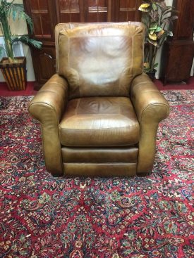Vintage Leather Recliner, Lane Furniture, Brown Leather Chair