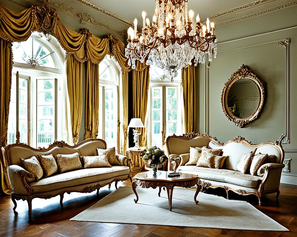 Rococo French antique furniture