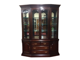 Vintage China Cabinet, Lighted China Cabinet, Thomasville Furniture