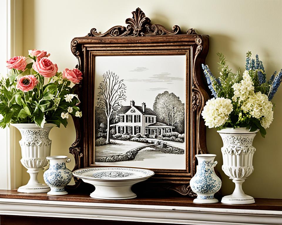 Vintage Mantel Decor