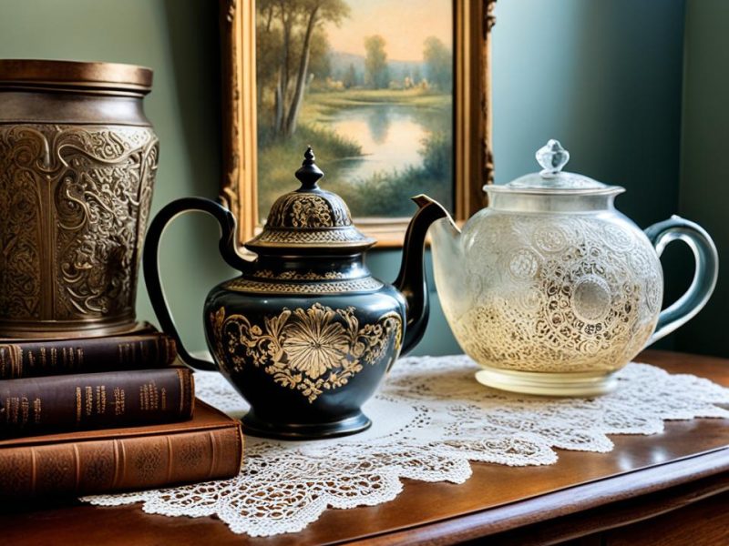 What role does provenance play in the valuation of antique decor items?