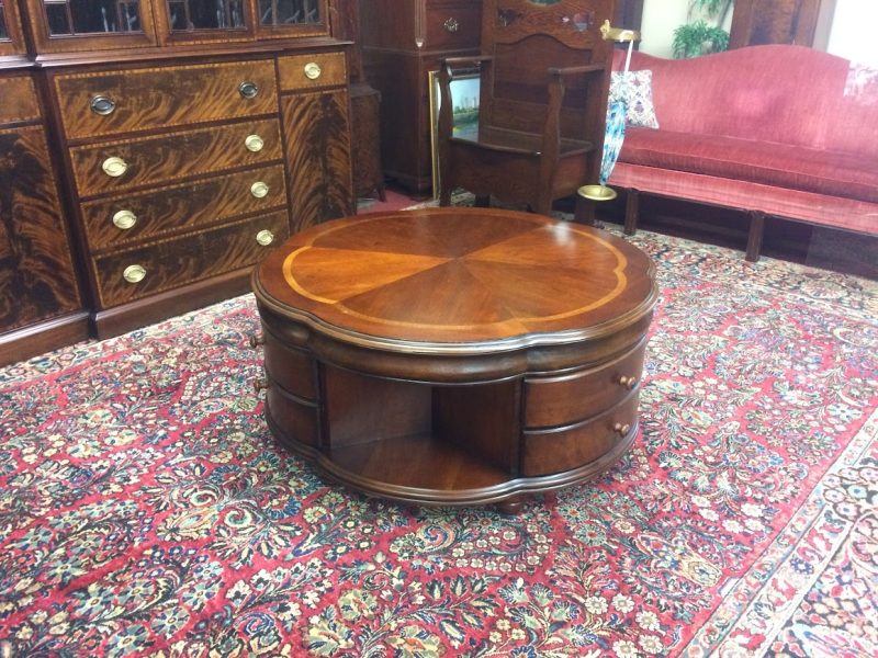 Vintage Clover Shaped Coffee Table, Large Coffee Table
