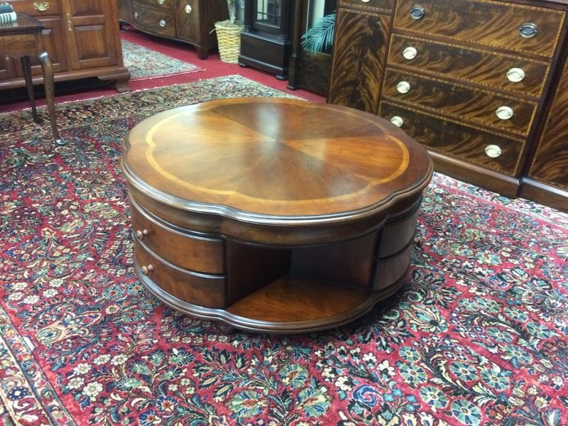 Vintage Clover Shaped Coffee Table, Large Coffee Table