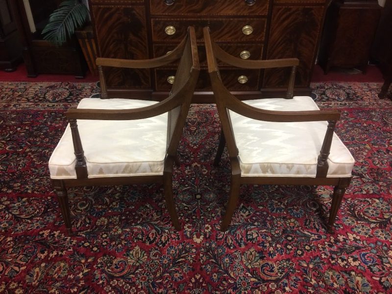 Neoclassical Style Chairs, Pair of Arm Chairs, Statton Furniture, the Pair