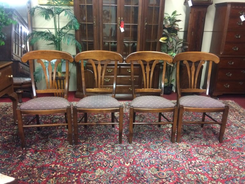 Vintage Dining Chairs, Nichols and Stone Furniture, Set of Four