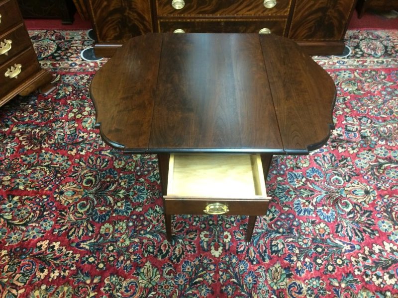 Vintage Pembroke Table, Statton Furniture, Cherry Accent Table
