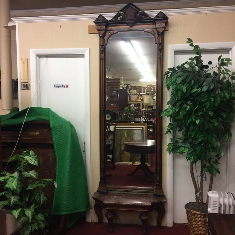 Antique Pier Mirror, Victorian Pier Mirror Walnut, Marble Base - Image 7
