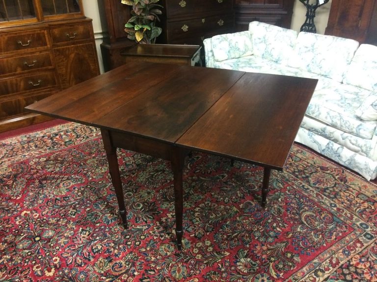 Antique Drop Leaf Table, Old Drop Leaf Table - Image 6