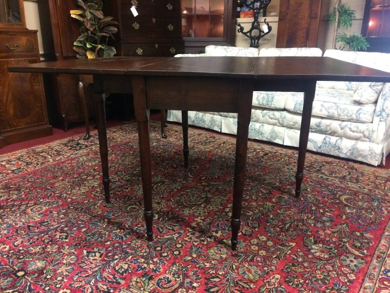 Antique Drop Leaf Table, Old Drop Leaf Table - Image 7
