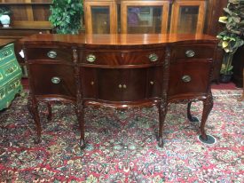 Vintage Sideboard, Mahogany Chippendale Style Buffet, French Style Buffet