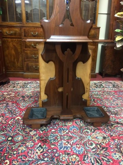 Antique Hall Tree, Victorian Eastlake Antique Pier Hall Mirror - Image 9