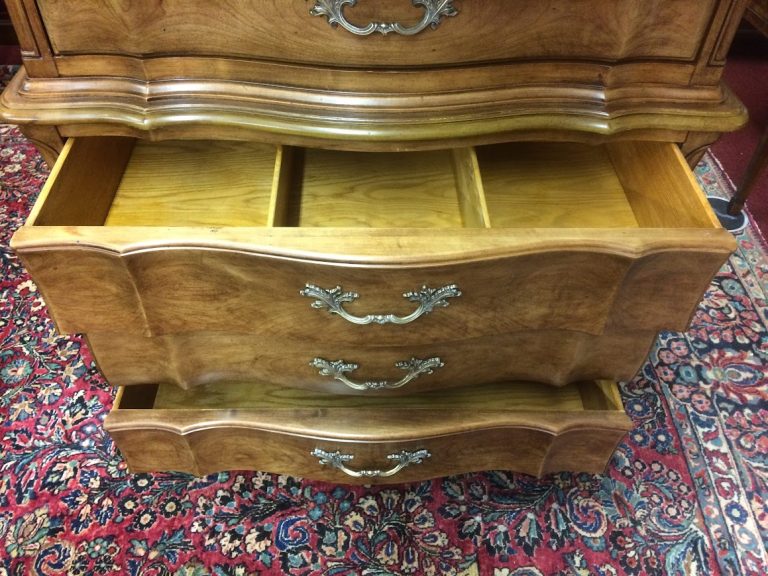 Vintage Tall Chest of Drawers, French Provincial Furniture, White Furniture Company - Image 6