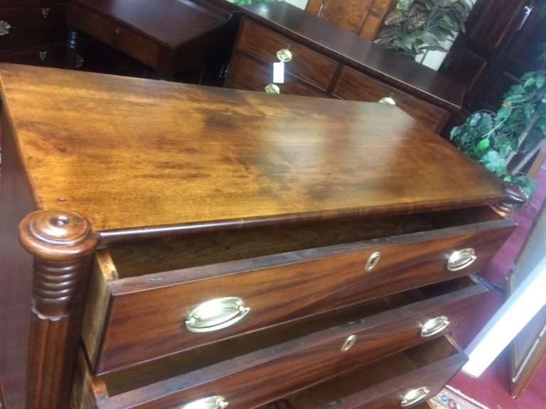 Antique Four Drawer Chest, Chest of Drawers Mahogany, Cookie Corner Chest - Image 5