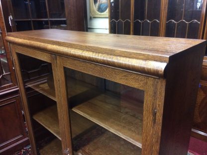 Antique Bookcase, Oak Bookcase, Victorian Antique Oak Office Library or Office Bookcase - Image 11