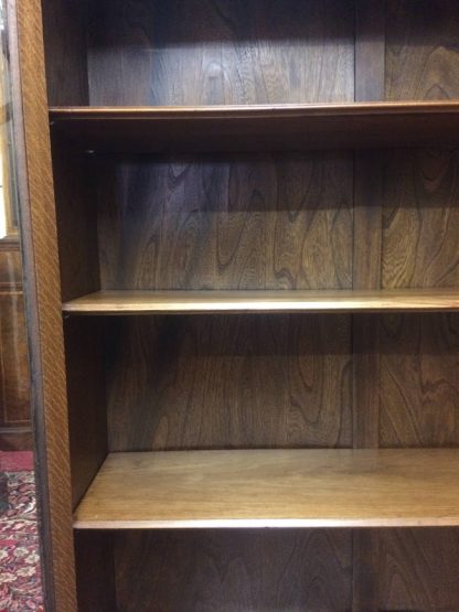 Antique Bookcase, Oak Bookcase, Victorian Antique Oak Office Library or Office Bookcase - Image 8