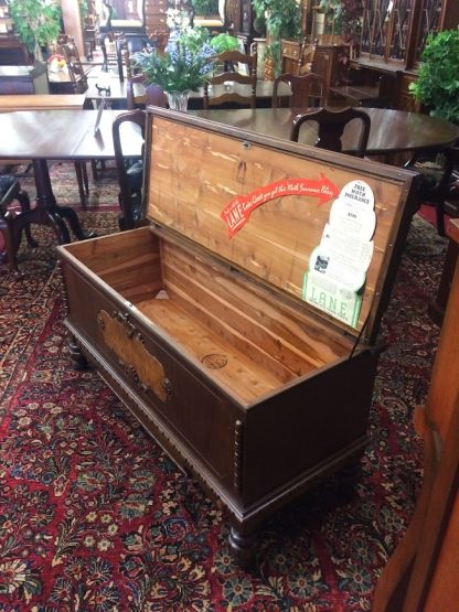 Antique Blanket Chest, Jacobean Style Cedar Chest, Lane Cedar Chest - Image 3