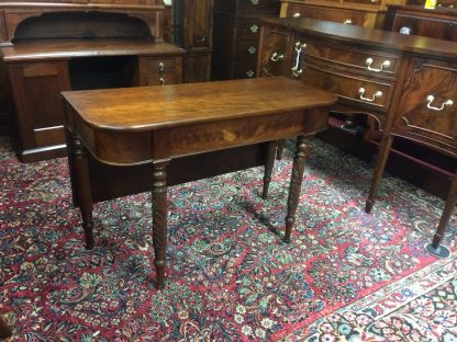 Antique Accent Table, Antique Hall Table, Carved Leg Antique Table - Image 2