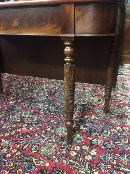 Antique Accent Table, Antique Hall Table, Carved Leg Antique Table - Image 6
