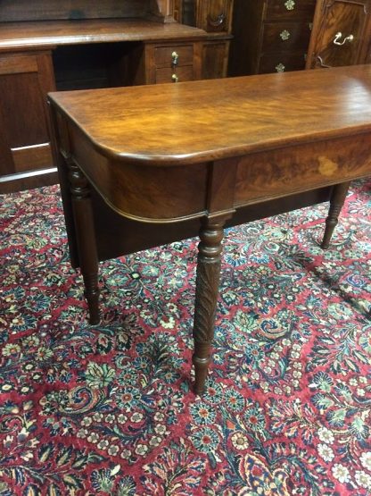 Antique Accent Table, Antique Hall Table, Carved Leg Antique Table - Image 5