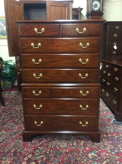 Pre-Owned Henkel Harris Tall Chest, Chest of Drawers, Mahogany Tall Chest Finish 29 Henkel Harris