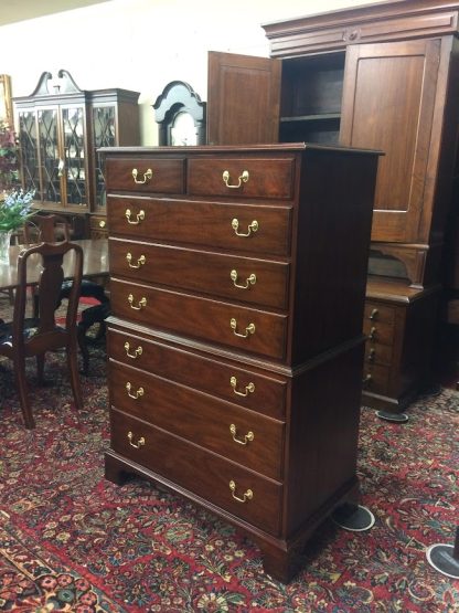 Pre-Owned Henkel Harris Tall Chest, Chest of Drawers, Mahogany Tall Chest Finish 29 Henkel Harris