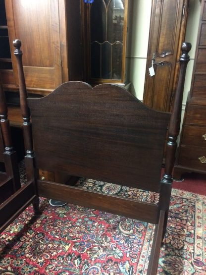 Vintage Twin Beds, Pair of Vintage Twin Beds, Mahogany Twin Beds - Image 4