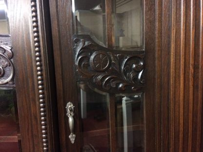 Monumental Antique Bookcase, Oak Bookcase Cabinet, Large Bookcase - Image 11