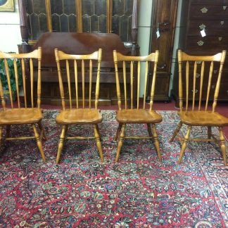Vintage Cushman Dining Chairs, Wooden Dining Chairs, Set of Four