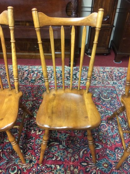Vintage Cushman Dining Chairs, Wooden Dining Chairs, Set of Four