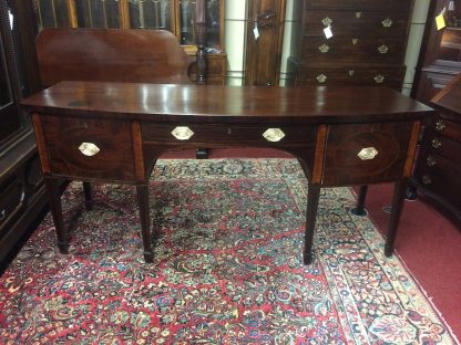 Antique Mahogany Sideboard, Hepplewhite Sideboard Buffet, D-Shaped Sideboard