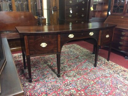 Antique Mahogany Sideboard, Hepplewhite Sideboard Buffet, D-Shaped Sideboard - Image 14