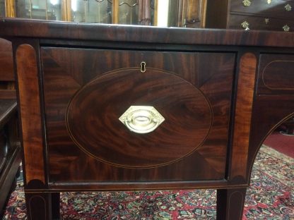 Antique Mahogany Sideboard, Hepplewhite Sideboard Buffet, D-Shaped Sideboard