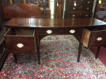 Antique Mahogany Sideboard, Hepplewhite Sideboard Buffet, D-Shaped Sideboard - Image 12