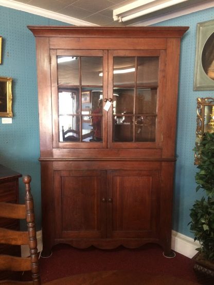 Antique Corner Cabinet, Early Corner Cupboard, Primitive Corner Cabinet