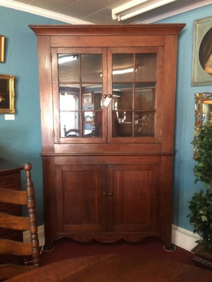Antique Corner Cabinet, Early Corner Cupboard, Primitive Corner Cabinet