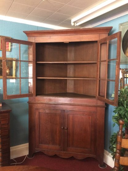 Antique Corner Cabinet, Early Corner Cupboard, Primitive Corner Cabinet