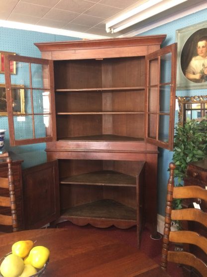 Antique Corner Cabinet, Early Corner Cupboard, Primitive Corner Cabinet - Image 6
