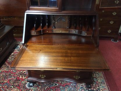 Vintage Mahogany Secretary Desk, Governor Winthrop Desk, Two Piece Secretary Desk - Image 5