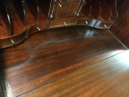 Vintage Mahogany Secretary Desk, Governor Winthrop Desk, Two Piece Secretary Desk - Image 4