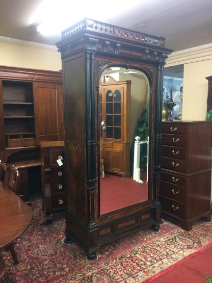 Antique Wardrobe, Victorian Wardrobe, Linen Press, Walnut Wardrobe