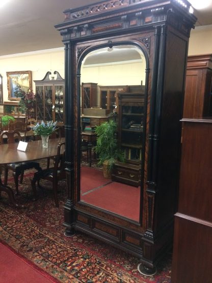 Antique Wardrobe, Victorian Wardrobe, Linen Press, Walnut Wardrobe - Image 11