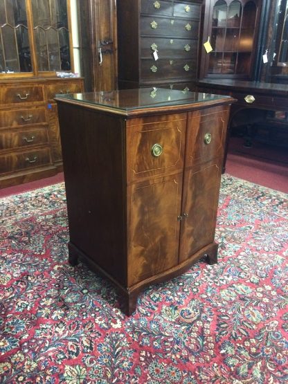Vintage Mahogany Storage Cabinet, Storage Cabinet, Bar Cabinet