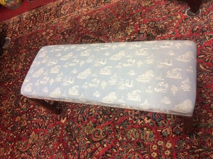 Vintage Mahogany Bench, Chippendale Style Bench, End of Bed Bench