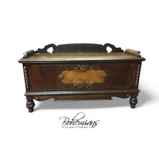 Antique Blanket Chest, Jacobean Style Cedar Chest, Lane Cedar Chest