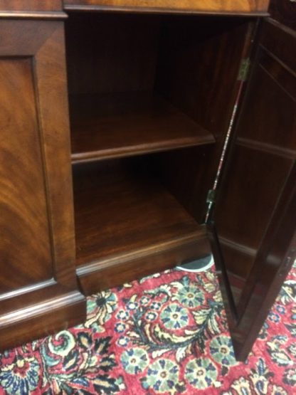 Vintage Mahogany Breakfront, China Cabinet, Federal Style Cabinet - Image 6