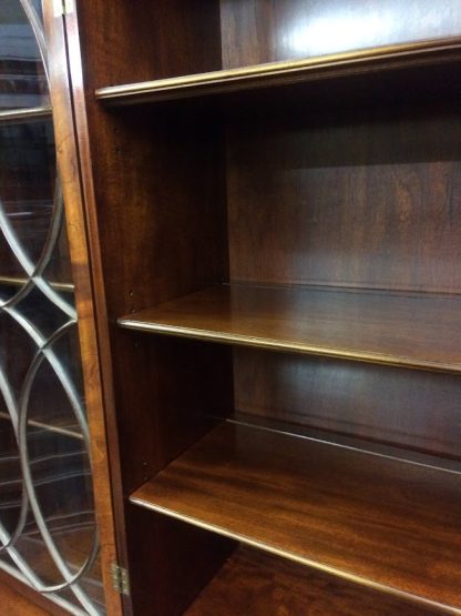 Vintage Mahogany Breakfront, China Cabinet, Federal Style Cabinet - Image 9