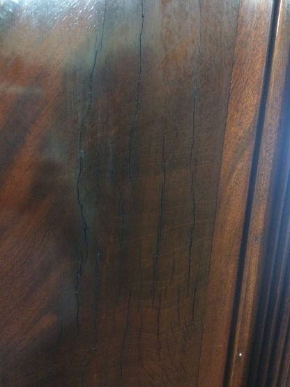 Antique Empire Hutch Cabinet, Federal Revival Cabinet, Mahogany China Cabinet, Two Piece China Cabinet - Image 5