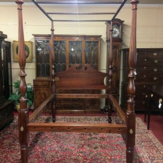 Antique Poster Bed, Early Mahogany Bed, Rope Bed Antique